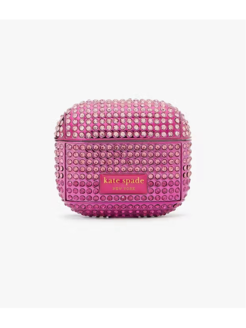 Kate Spade AirPods 3rd Gen Rhinestone Case - Pink/Gold - NIB